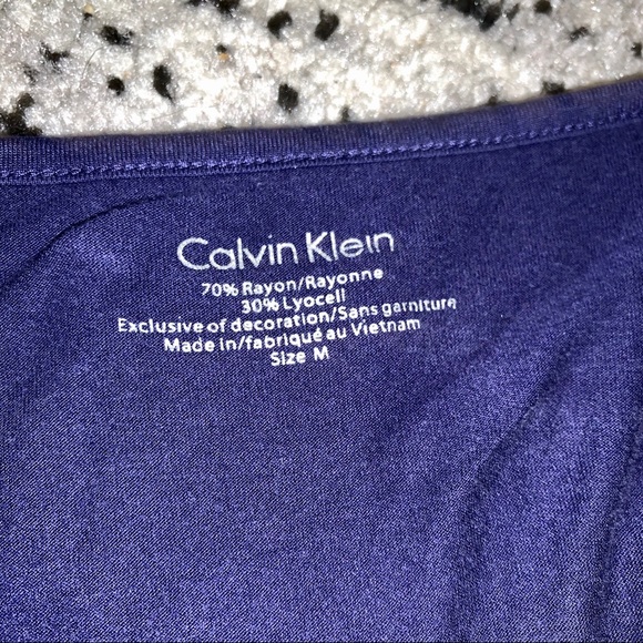 Purple Sleeveless Calvin Klein Top Sz Med - Picture 5 of 8